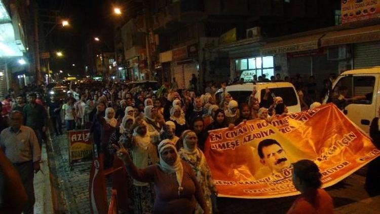 Nusaybin’de Abdullah Öcalan’a Özgürlük Yürüyüşü Yapıldı