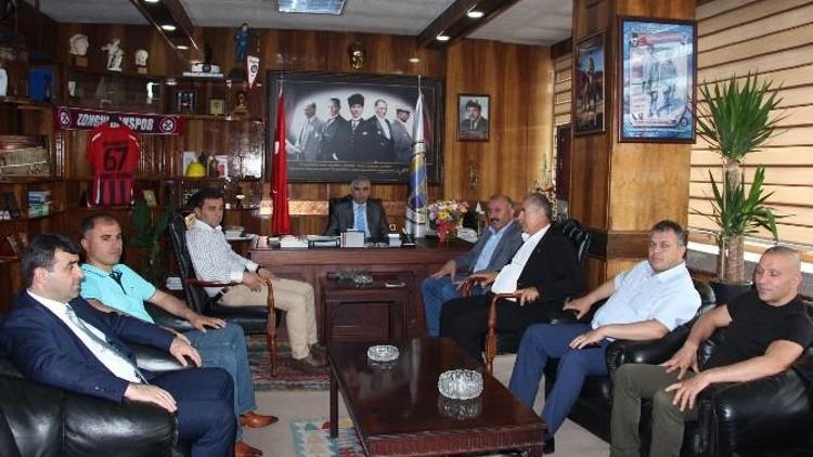 Gökçebey Belediye Başkanı Öztürk İle Bakacakkadı Belediye Başkanı Özdemir, GMİS’i Ziyaret Etti