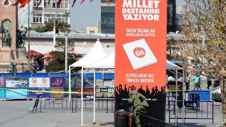 Taksim Meydanında şüpheli bavul alarmı