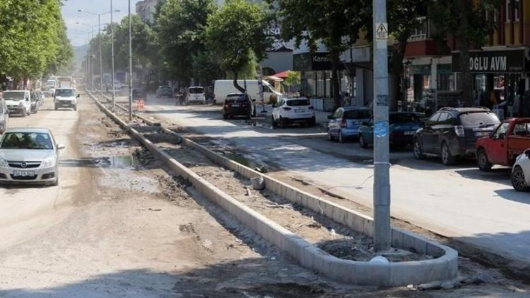 Karasu Plaj Caddesi Yenileniyor