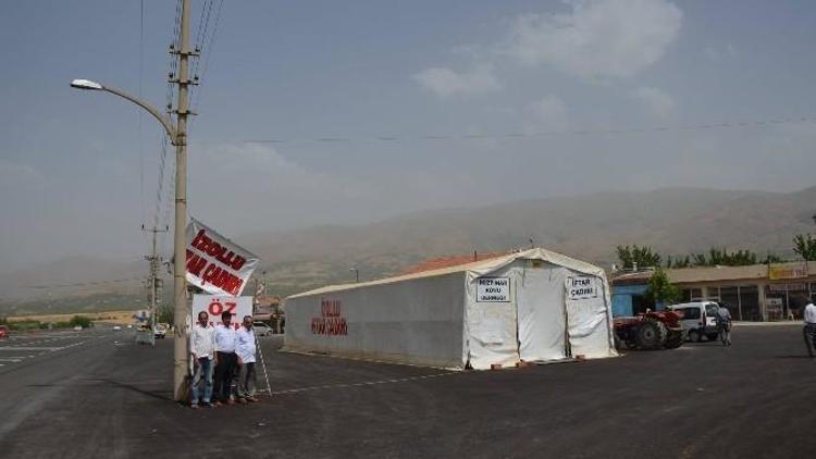 İzollu’da Baba Vasiyeti İftar Çadırı