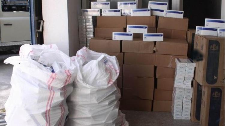 Erzincan’da 14 Bin 940 Paket Kaçak Sigara Ele Geçirildi