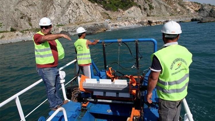 Hatay Büyükşehir Belediyesi Deniz Kıyılarını Temizliyor