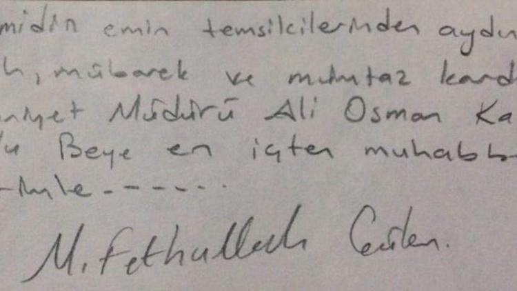 Emniyet Müdürünün evinden Gülenin notu çıktı