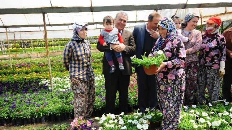 Çiçek Üreticisine Aziz Kocaoğlu’ndan Müjdeli Haber