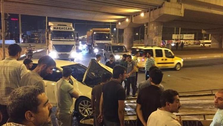 Diyarbakır’da Maddi Hasarlı Trafik Kazası