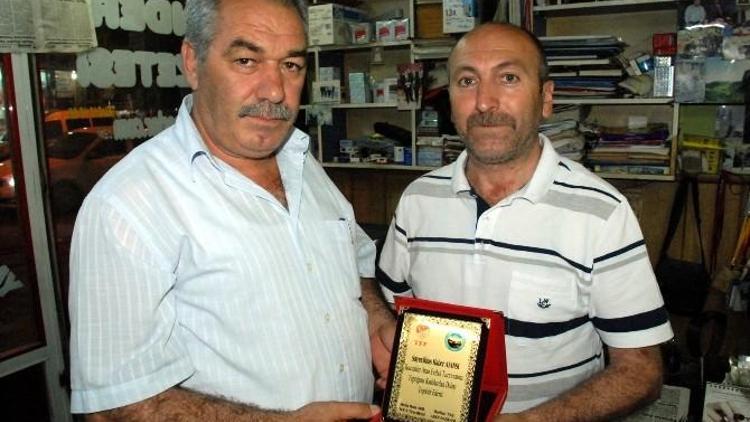 İHA’ya TFF Kars Temsilciliği Ve Askf’den Plaket