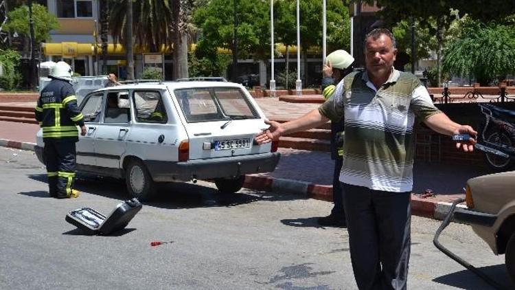 Nazilli’de Gaz Kaçıran Otomobil Korku Dolu Anlar Yaşattı