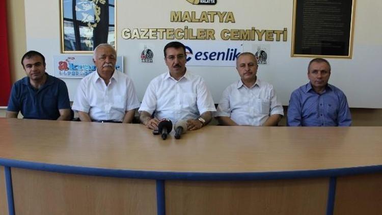 Tüfenkci Malatya Gazeteciler Cemiyeti’ni Ziyeret Etti