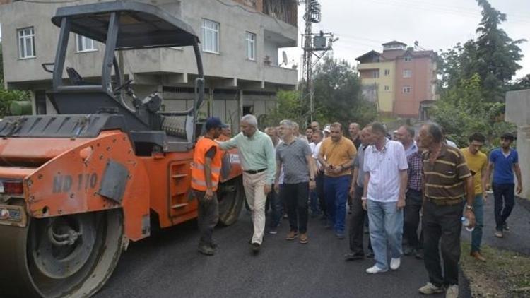 Başkan Yılmaz Fatsa’da Asfalt Çalışmalarını İnceledi