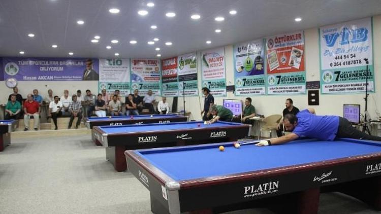 Akyazı Belediyesi Ödüllü 3 Bant Bilardo Turnuvası Sona Erdi