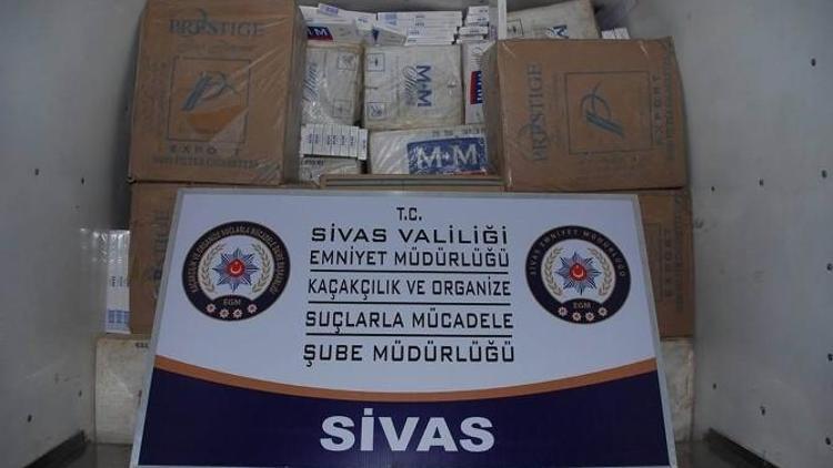 Sivas’ta 49 Bin 600 Paket Kaçak Sigara Ele Geçirildi