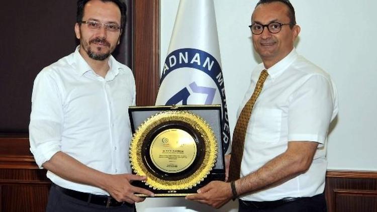 ADÜ Rektörü Bircan’a Anlamlı Plaket