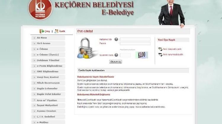 Keçiören Belediyesi E-belediyecilik İle Hizmeti Vatandaşın Ayağına Götürdü