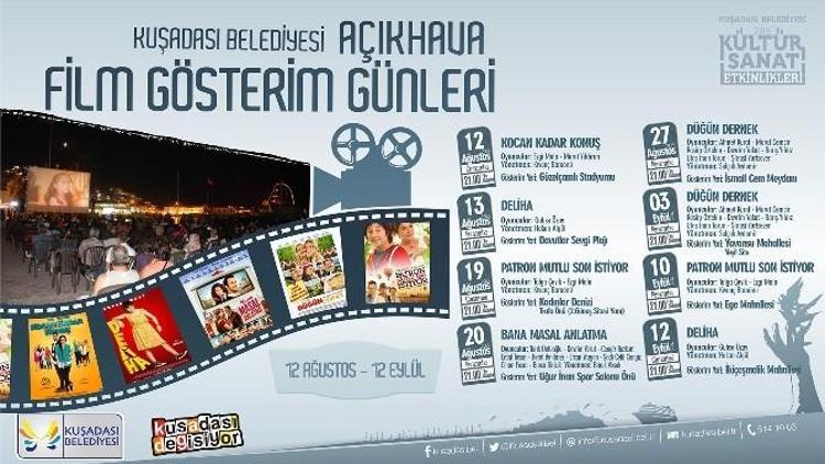 Kuşadası’nda Açıkhava Film Günleri Başlıyor