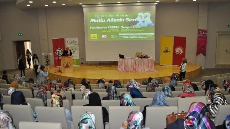 Seydişehir’de “Mutlu Ailenin Sırrı” Konulu Seminer