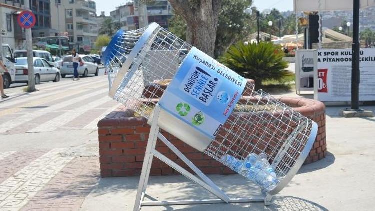 Kuşadası’nda Özel Tasarımlı Pet Şişe Sepetleri