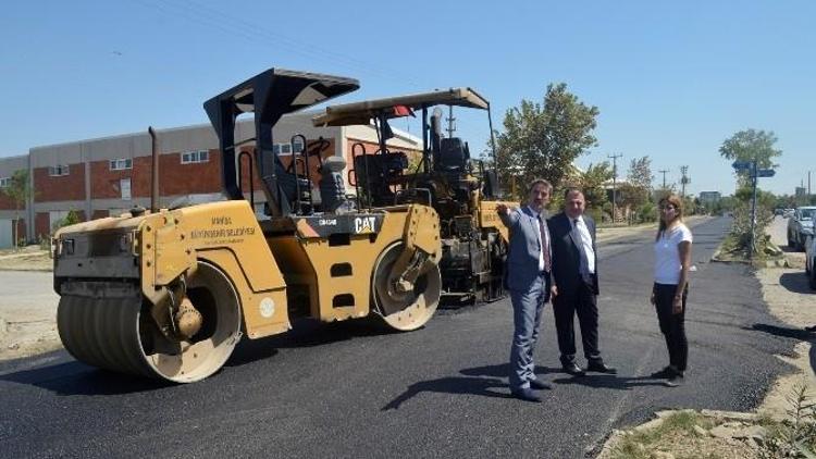 Eski Manisa Yolu Asfaltında Sona Yaklaşıldı