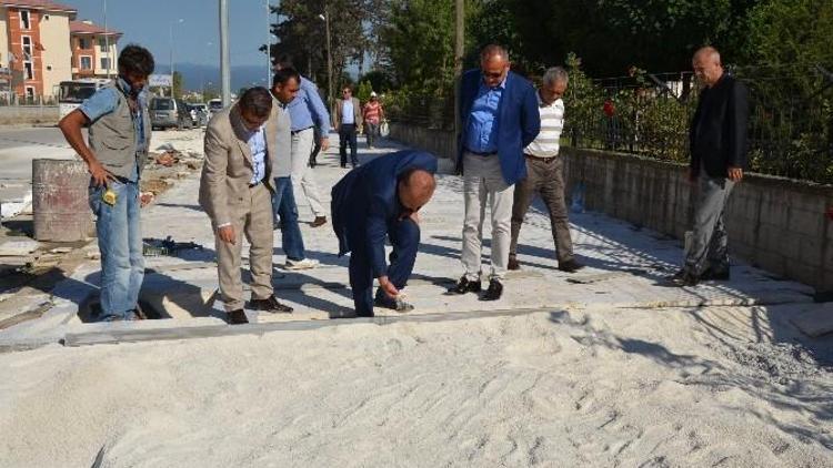 Başkan Mehmet Keleş Ruhi Kurnaz Caddesinde İnceleme Yaptı