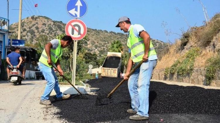 Asfaltlama Çalışmaları Gümüşlük İle Devam Etti