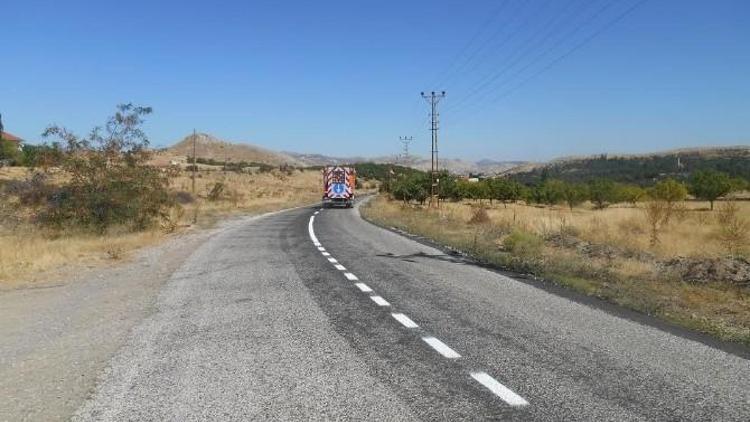 Hekimhan’da Yol Çizme Çalışmaları Yapıldı