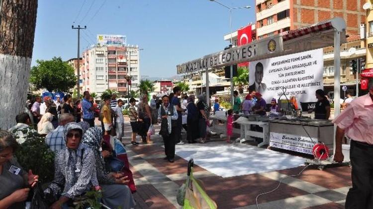 Nazillili Belediyesi Şehitini Unutmadı