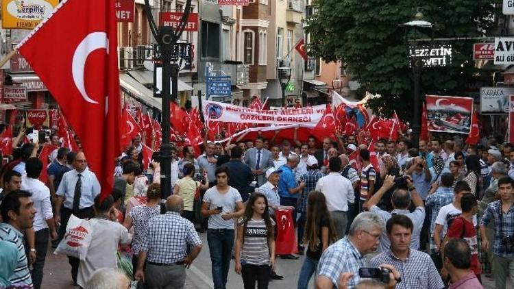 Bartın’da Teröre Tepki Yürüyüşü