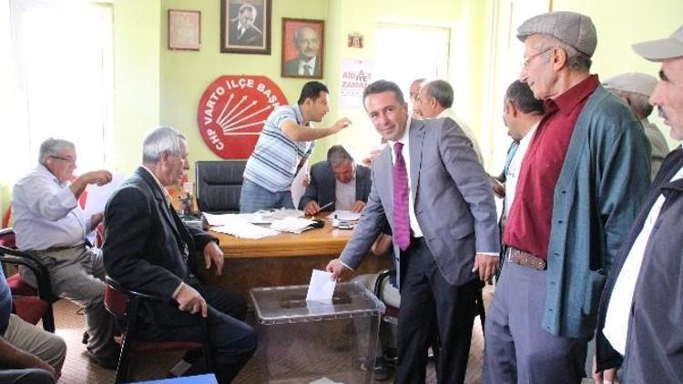 Varto CHP İlçe Başkanı Sağlam Güven Tazeledi