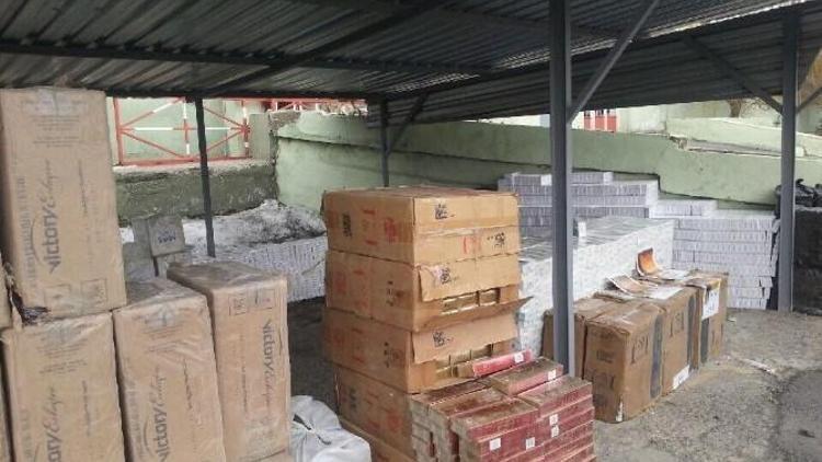 Aşkale’de 12 Bin 290 Paket Kaçak Sigara Ele Geçirildi