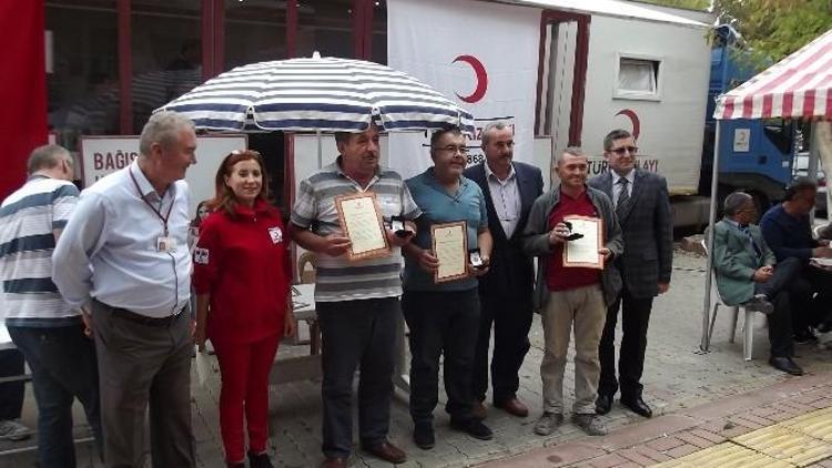 Çan’da 36 Kan Bağışçısı Madalya İle Onurlandırıldı