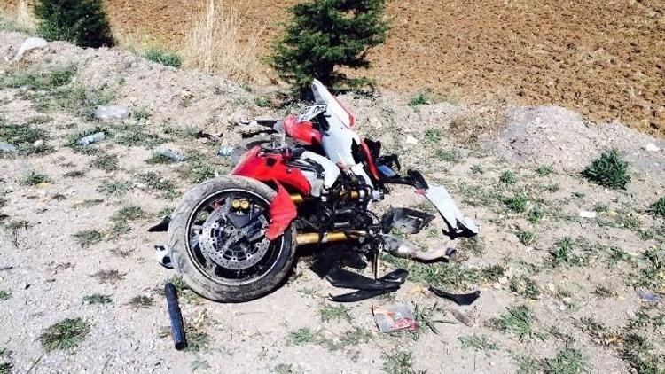 Beyşehir’de Sürat Motosikleti Devrildi: 1 Yaralı