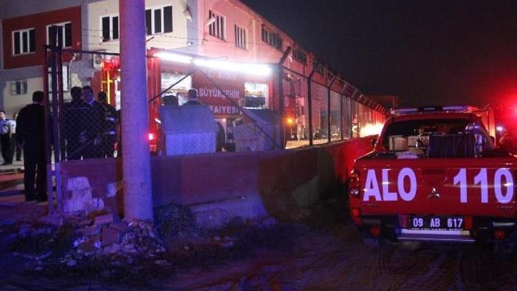 Aydın’da Fabrika Yangını