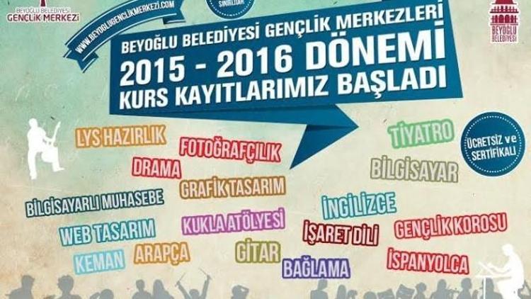 Beyoğlu Belediyesi Gençlik Merkezi’nin Kurs kayıtları Başladı