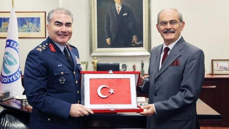 Korgeneral Şanver’den Büyükerşen’e Ziyaret