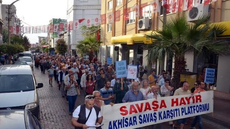 Ankara’daki Terör Eylemi Akhisar’da Protesto Edildi