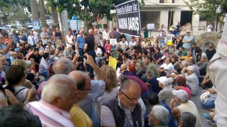 Ankara’daki Patlama Datçada Protesto Edildi