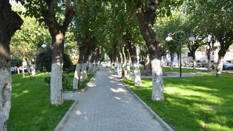 Kuşadası’nda Park Bahçe Çalışmaları