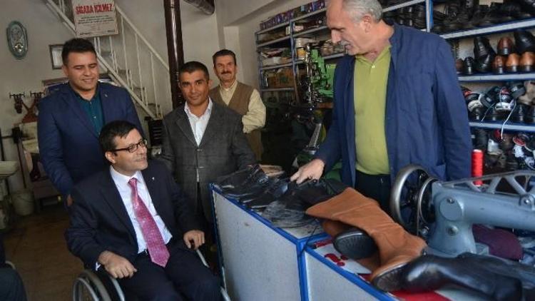 AK Parti Kayseri Milletvekili Adayları Yeni Mahalle Esnafını Ziyaret Etti