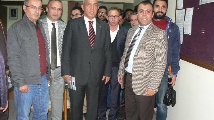 İnşaat Mühendisleri Odası Erzurum Şubesi AK Parti Milletvekili Adayı Prof.dr.mustafa Ilıcalı`yı Misafir Etti