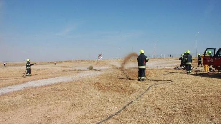 Adıyaman’da Uçak Kazası Tatbikatı