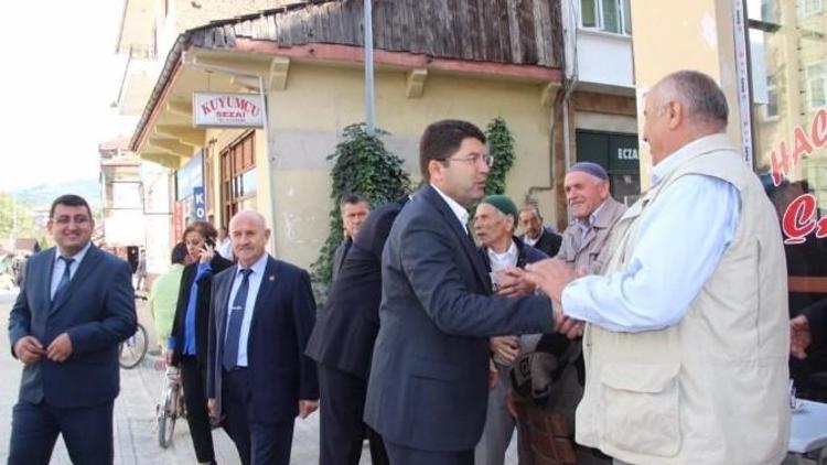 AK Parti Adayları Tunç Ve Bensiz’den Kozcağız’da Esnaf Ziyarti