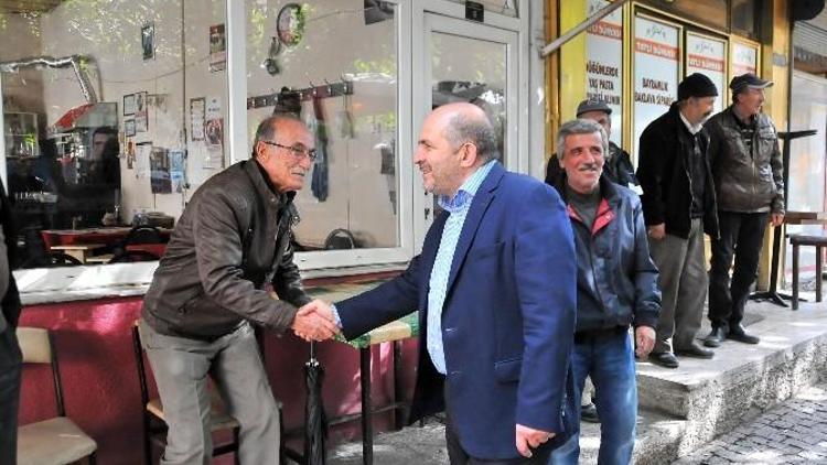 Baloğlu, Akşehir’de Seçim Çalışmalarını Sürdürüyor