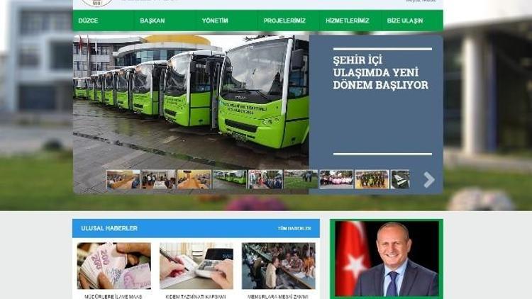 Düzce Belediyesi Web Sayfası Yenilendi