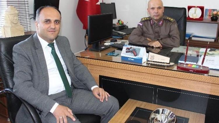 Başkan Özaltun’dan Jandarma Ve Garnizon Komutanı’na Ziyaret