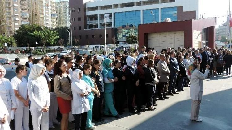 Aydın’da Sağlık Çalışanlarına Yönelik Terör Olayları Protesto Edildi