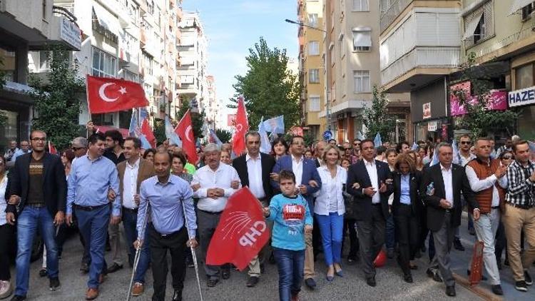 CHP Antalya’dan İktidara Yürüyüş Mitingi