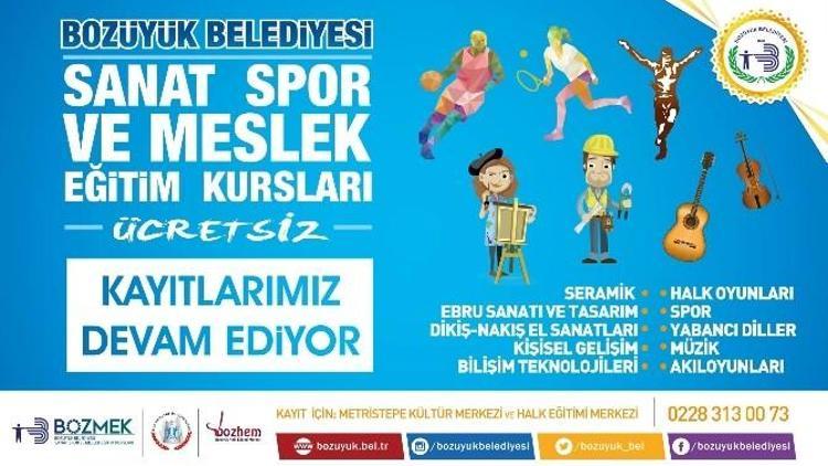 Bozüyük Belediyesi’nin Sanat, Spor Ve Meslek Eğitim Kursları İçin Başvuru Süresi Uzatıldı