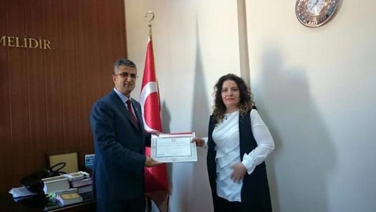 MHP Erzurum Milletvekili Prof. Dr. Kamil Aydın, Mazbatasını Aldı