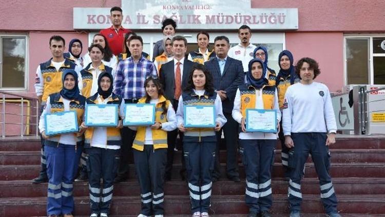 Konya’da Başarılı 112 Çalışanları Ödüllendirildi