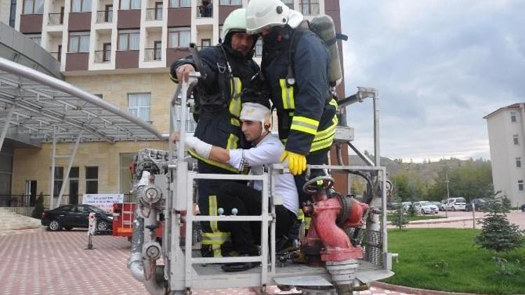 Sorgun’da Gerçeği Aratmayan Yangın Tatbikatı